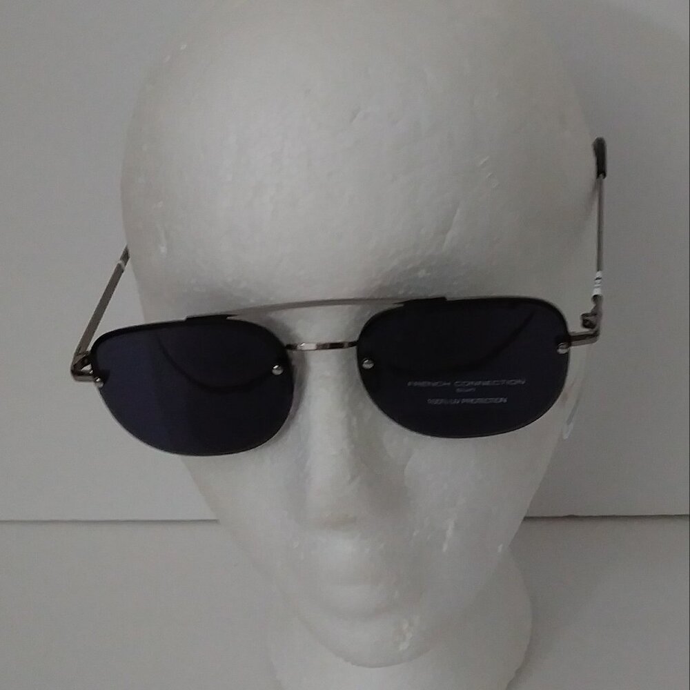 French Connection Black Metal Frame Sunglasses